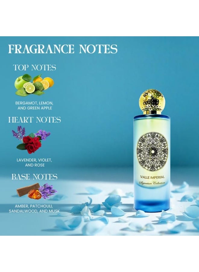 روزماونت فالي إمبيريال | أو دو بارفان 100 مل من مجموعة سيجنتشر | مزيج من الفلفل الوردي والعنبر الأبيض والمسك | عطر ملكي للنساء والرجال - Image 5